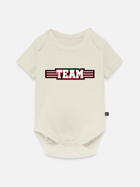 Team Design - Baby Premium Kurzarmbody - Naturweiß