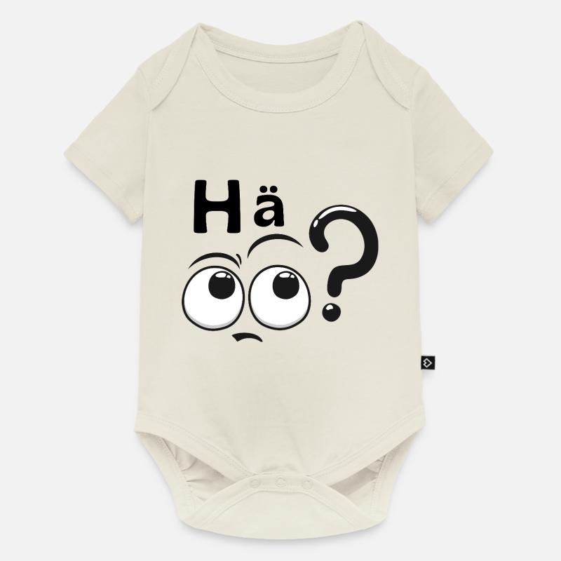 Hein? - Body à manches courtes Premium Bébé - blanc cassé