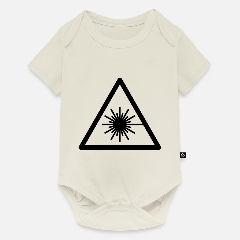laser - Body à manches courtes Premium Bébé - blanc cassé