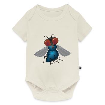 fliege - Baby Premium Kurzarmbody - Naturweiß - Vorne