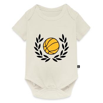 Basketball - Baby Premium Kurzarmbody - Naturweiß - Vorne