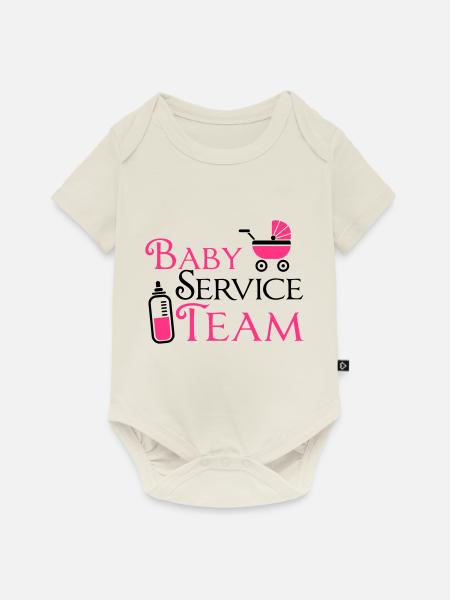 Baby Service Team - Baby Premium Kurzarmbody - Naturweiß