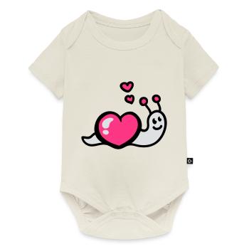 Ver du cœur 3 - Body à manches courtes Premium Bébé - blanc cassé - Devant