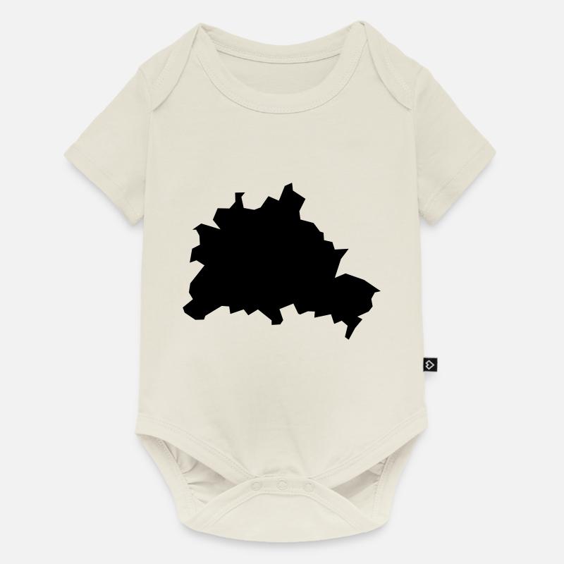 Berlin - Baby Premium Kurzarmbody - Naturweiß