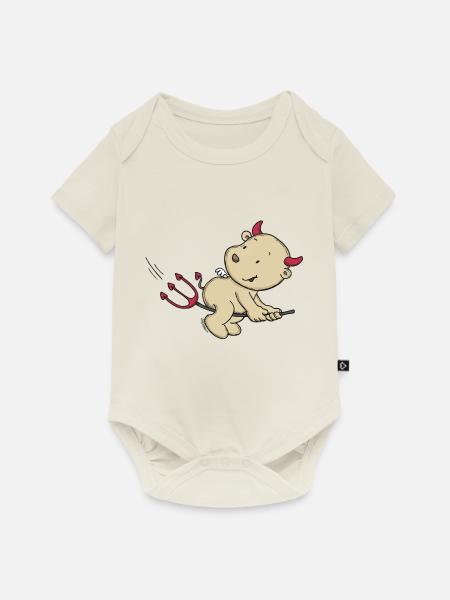 Engel_Teufel13 - Baby Premium Kurzarmbody - Naturweiß
