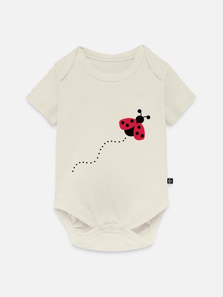 Marienkäfer - Baby Premium Kurzarmbody - Naturweiß