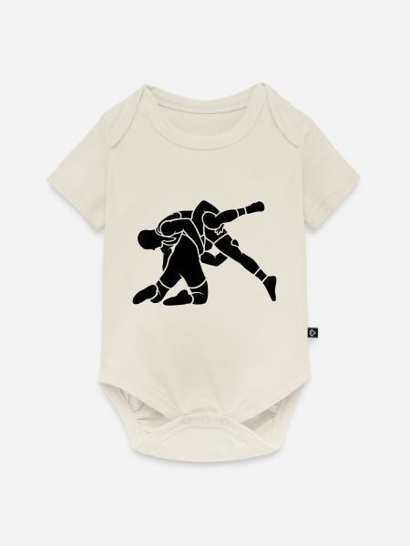 wrestling throw - Baby Premium short-sleeve bodysuit - off white