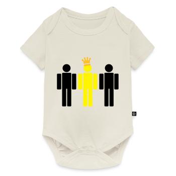 the king 3c - Baby Premium short-sleeve bodysuit - off white - Front