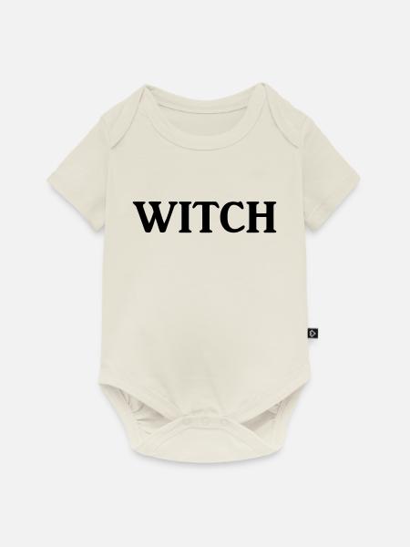 witch - Baby Premium Kurzarmbody - Naturweiß