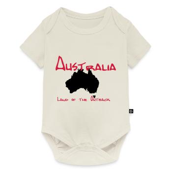Australien - Baby Premium Kurzarmbody - Naturweiß - Vorne
