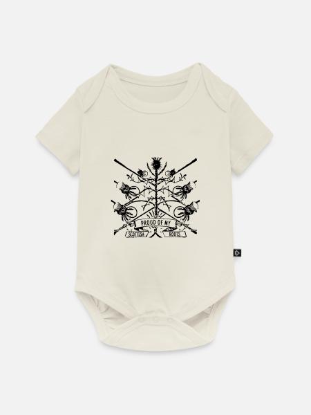proud_scottish - Baby Premium Kurzarmbody - Naturweiß
