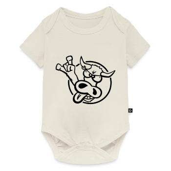 Ost Tiroler Grauvieh - Baby Premium Kurzarmbody - Naturweiß - Vorne