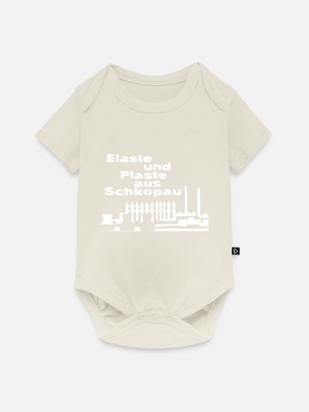 Elaste und Plaste aus Schkopau - Baby Premium Kurzarmbody - Naturweiß