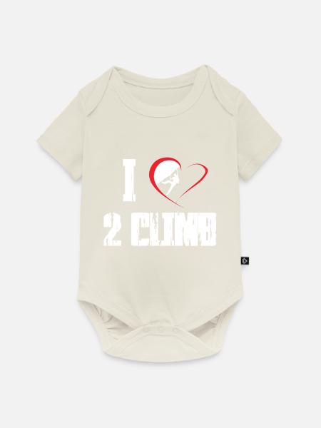 Klettern Felsklettern Freeclimbing - Baby Premium Kurzarmbody - Naturweiß