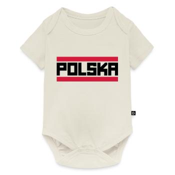 polksa - Baby Premium Kurzarmbody - Naturweiß - Vorne