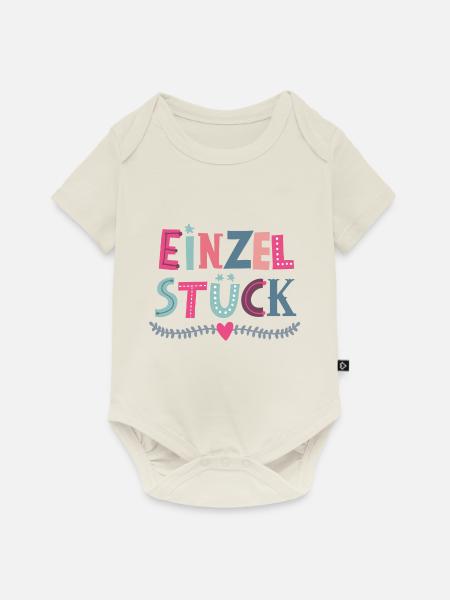 Einzelstueck Maedchen - Baby Premium Kurzarmbody - Naturweiß