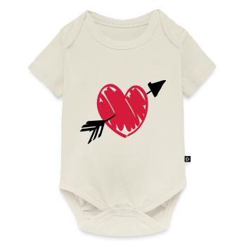 i love you - Body à manches courtes Premium Bébé - blanc cassé - Devant