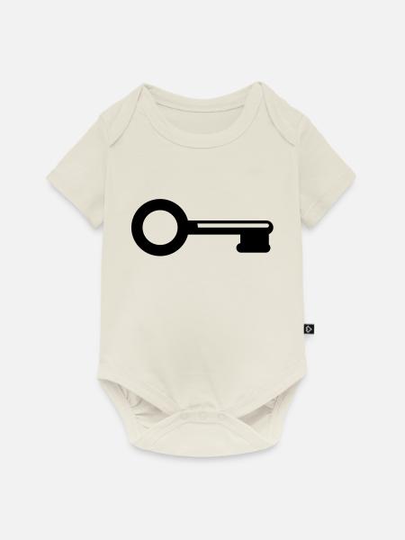 key_f1 - Baby Premium Kurzarmbody - Naturweiß