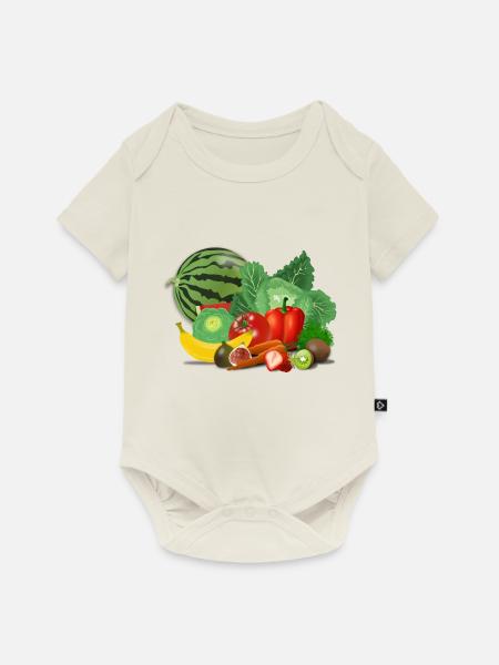 fruits 155616 1280 - Baby Premium Kurzarmbody - Naturweiß
