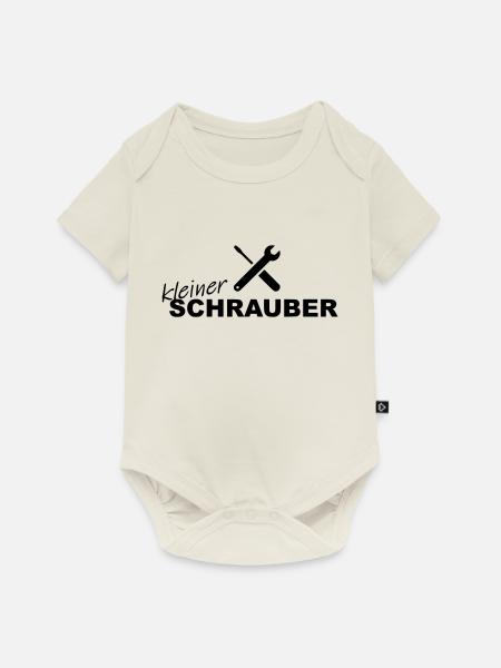 Kleiner Schrauber als süße Geschenkidee - Baby Premium Kurzarmbody - Naturweiß
