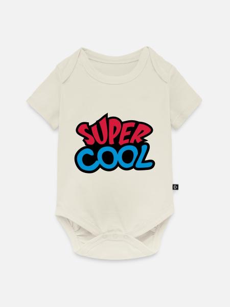 Super Cool - Baby Premium Kurzarmbody - Naturweiß