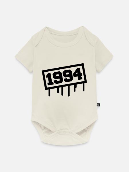 1994 - Baby Premium Kurzarmbody - Naturweiß