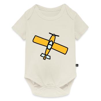 Airplane Design - Baby Premium Kurzarmbody - Naturweiß - Vorne