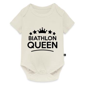 biathlon queen stars - Baby Premium short-sleeve bodysuit - off white - Front