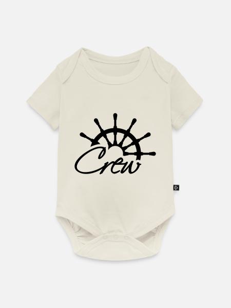 Crew Steuerrad Rang Logo - Baby Premium Kurzarmbody - Naturweiß
