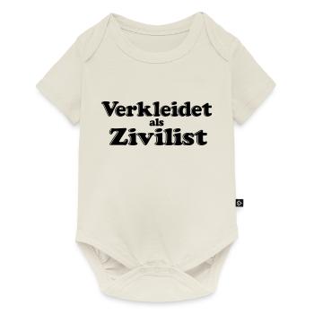 Verkleidet als Zivilist - Baby Premium Kurzarmbody - Naturweiß - Vorne