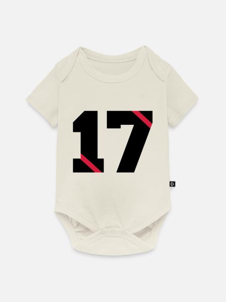 17 - Baby Premium Kurzarmbody - Naturweiß
