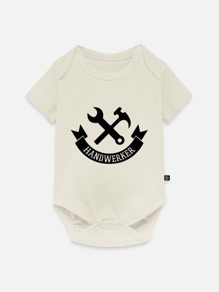 handwerker - Baby Premium Kurzarmbody - Naturweiß