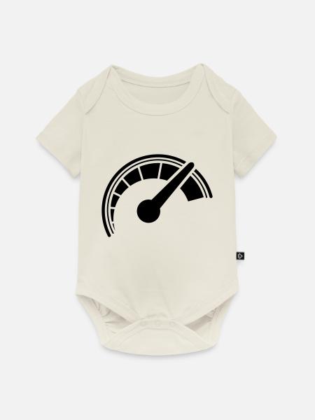 Rennen - Baby Premium Kurzarmbody - Naturweiß