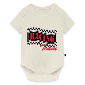 racing_team_002 - Baby Premium Kurzarmbody - Naturweiß - Vorne