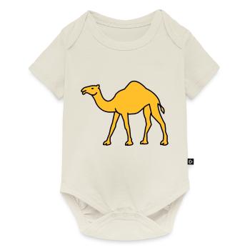 kamel_02 - Baby Premium Kurzarmbody - Naturweiß - Vorne