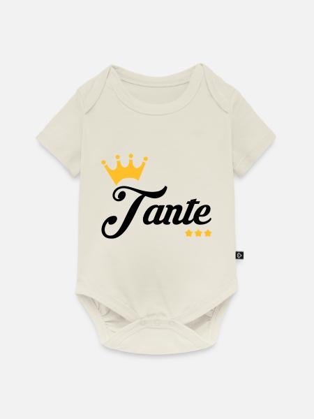 Oncle / Tante / Cousin / Cousine - Body à manches courtes Premium Bébé - blanc cassé