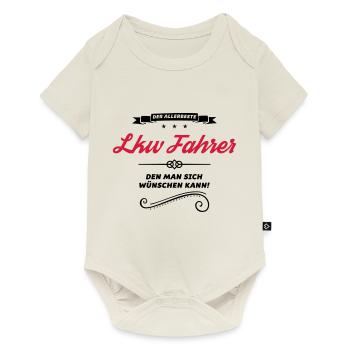 lkw fahrer der allerbeste - Baby Premium Kurzarmbody - Naturweiß - Vorne