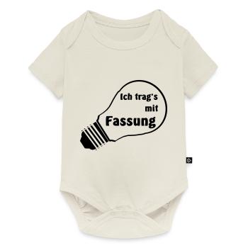 ich trage es mit Fassung lockere Einstellung - Baby Premium Kurzarmbody - Naturweiß - Vorne