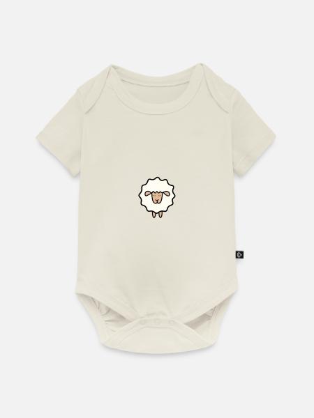 Owca , Sheep, Schaf, petcontest - Baby Premium Kurzarmbody - Naturweiß
