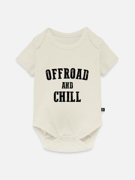 OFFROAD UND CHILL - Baby Premium Kurzarmbody - Naturweiß