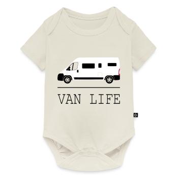 Van Leben - Baby Premium Kurzarmbody - Naturweiß - Vorne