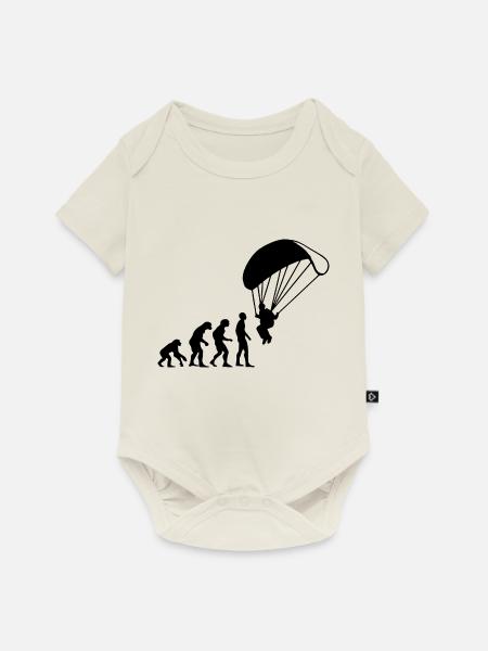 Paragliding - Baby Premium Kurzarmbody - Naturweiß