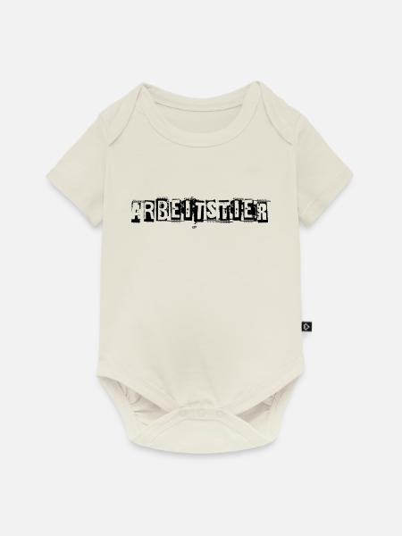 Arbeitstier - Baby Premium Kurzarmbody - Naturweiß