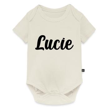 Lucie - Baby Premium Kurzarmbody - Naturweiß - Vorne