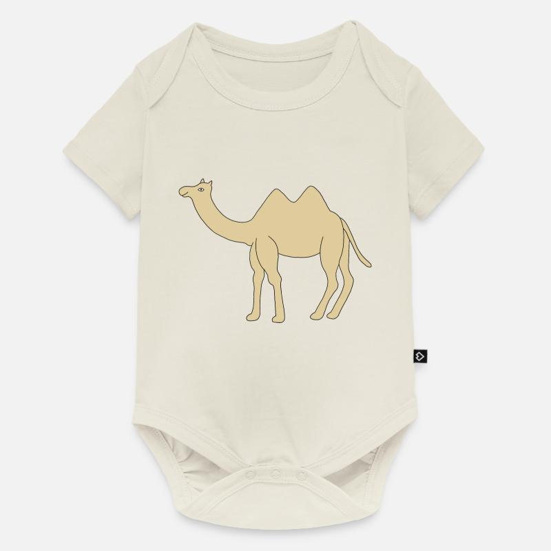 Einsames Kamel - Baby Premium Kurzarmbody - Naturweiß
