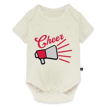 Cheer Megaphone speak symbol - Baby Premium short-sleeve bodysuit - off white - Front