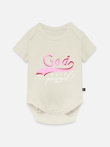 Gott wird siegen - Baby Premium Kurzarmbody - Naturweiß