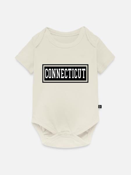 Connecticut - Baby Premium Kurzarmbody - Naturweiß