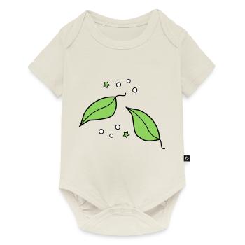 Feuillage - Body à manches courtes Premium Bébé - blanc cassé - Devant