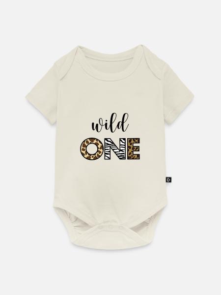 Wild one - Baby Premium Kurzarmbody - Naturweiß